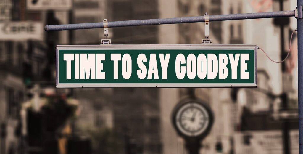 farewell, say goodbye, bye, road, sign, a notice, street sign, termination, employee, workers, employment office, unemployed, unemployment, released, dismissal, get rid of, stock exchange, curve, course, insolvency, cancel, employees, forever, job cuts, personnel manager, sacking, throw out, farewell, farewell, bye, bye, bye, bye, bye