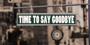farewell, say goodbye, bye, road, sign, a notice, street sign, termination, employee, workers, employment office, unemployed, unemployment, released, dismissal, get rid of, stock exchange, curve, course, insolvency, cancel, employees, forever, job cuts, personnel manager, sacking, throw out, farewell, farewell, bye, bye, bye, bye, bye